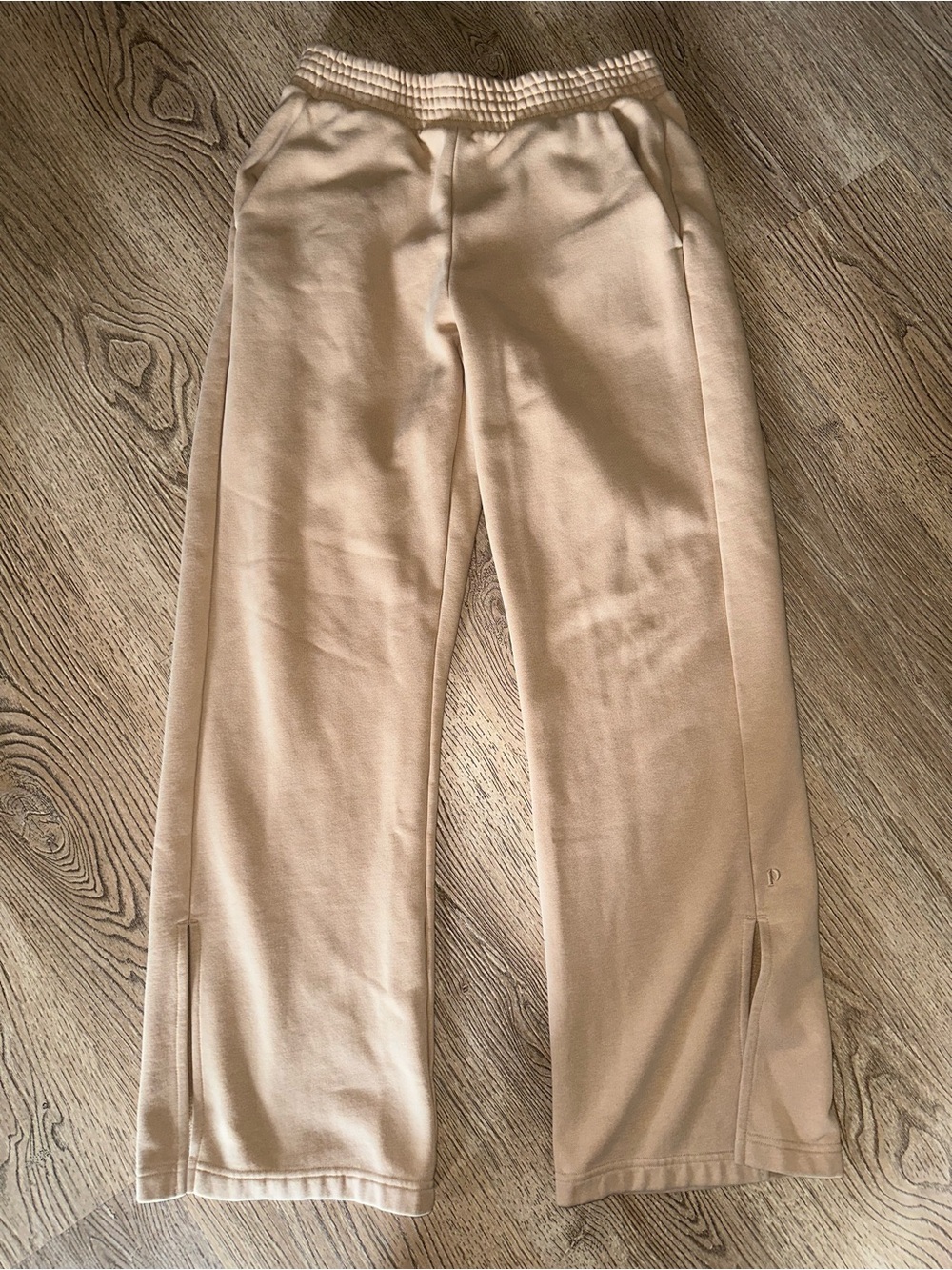 Pact womens Beige Elastic-Waist Joggers